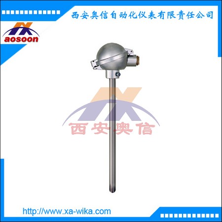 WIKA热电阻温度计TR81,带TW81保护套管,防废气热电阻温度计