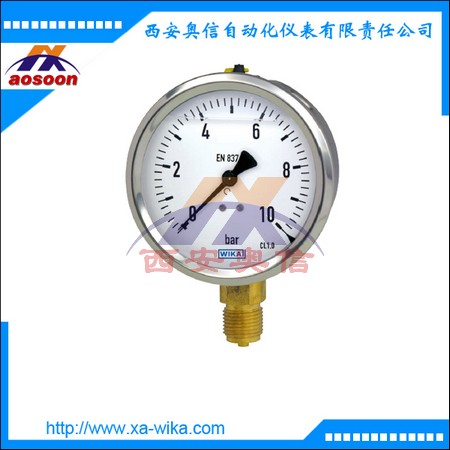 213.53.100威卡wika耐震压力表 0-25MPa 轴向/径向可选 M20*1.5